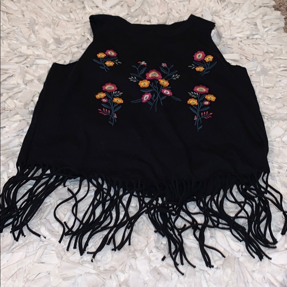 Kids black tank top